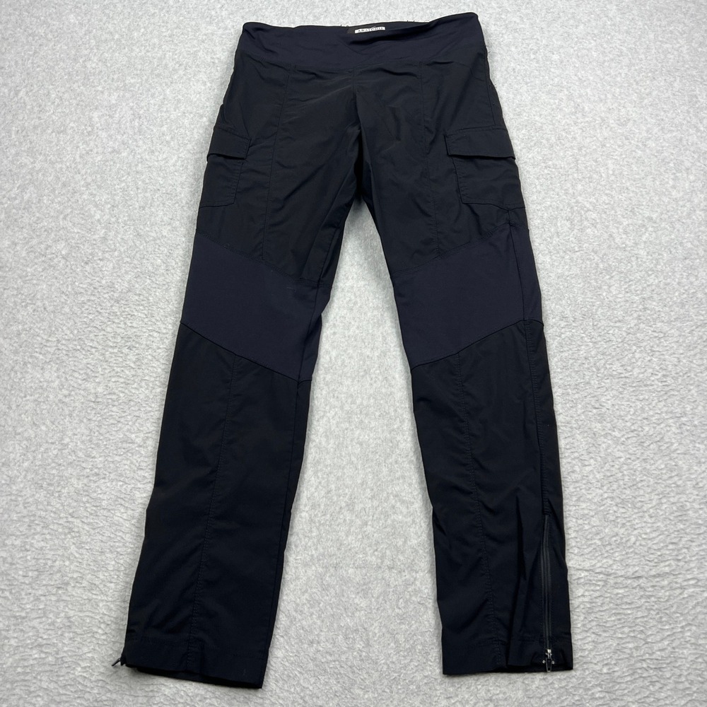 Anatomie‎ Cargo Pants Womens Medium Black Ankle Zip Lightweight Stretch Travel